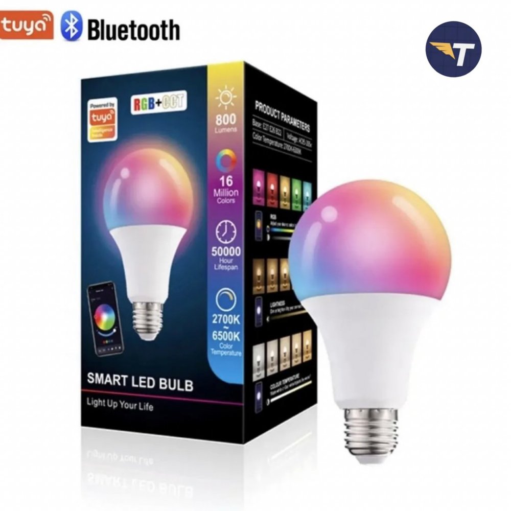 LED TUYA E27 SMART BULB 10W MULTICOLOR DIMMABLE BLUETOOTH/ WIFI BULB